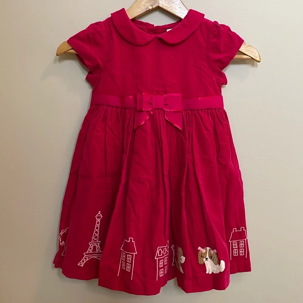 Gymboree pink corduroy dress size 4T